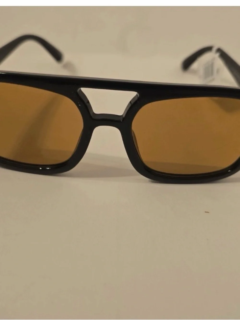 Aire Aquarius aviator sunglasses, black with tan tint